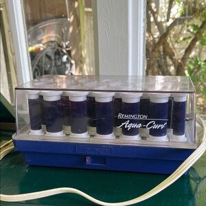 Remington Aqua-Curl Blue and White Hair Rollers